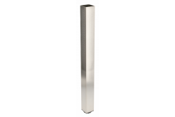 Vierkante 46mm kleur rvs tafelpoot 71cm hoog + 3cm in hoogte verstelbaar 1208963492
