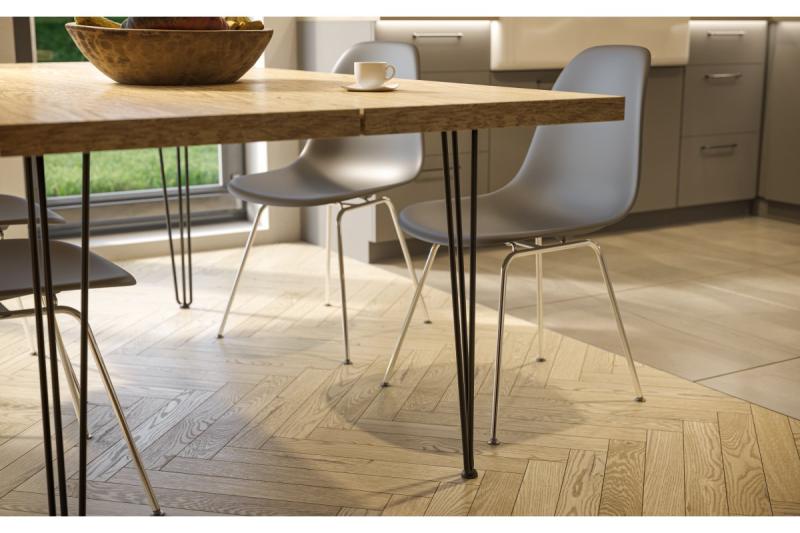 Hairpin ARTO leg with foot, 3 rods, 10 x 711 mm, black 1208963523