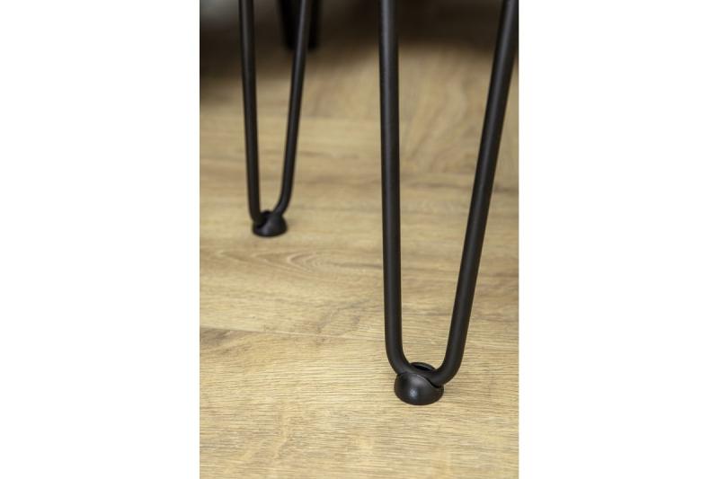Hairpn ARTO leg with foot, 2 rods, 12 x 406 mm, black 1208963525