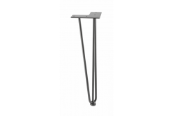 Hairpin ARTO leg with foot, 3 rods, 12 x 406 mm, black 1208963528