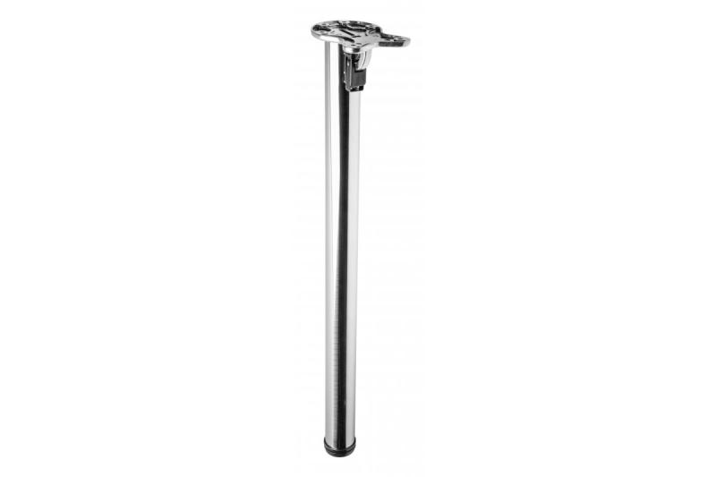 Inklapbare tafelpoot rvs 87cm hoog 50mm diameter en 2cm verstelbaar 1208963577