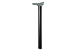 Tafelpoot rond zwart 71cm hoog verstelbaar 3cm met poot diameter 6cm 1208963584