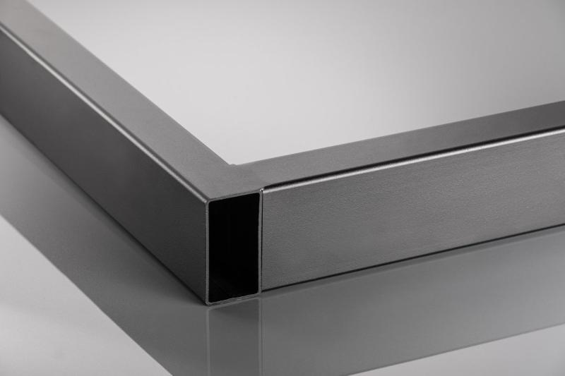 Leg GTV INDUSTRIA, trapezoid, H=710 mm, W=820 mm, profile 80 x 20, steel, black 1208963600