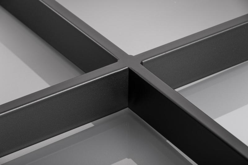 Frame leg GTV INDUSTRIA, cross, H=710 mm, W=820 mm, profile 80 x 20, steel, black 1208963603