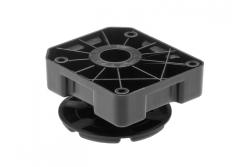 Leg ML heavy duty 500 kg h 50-75mm plastic black NEW 1208963616