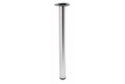 Tafelpoot rond satijn 71cm hoog verstelbaar 2cm met poot diameter 6cm 1208963630