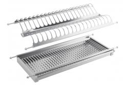 Two tier dish drying rack (inox) 1208963676