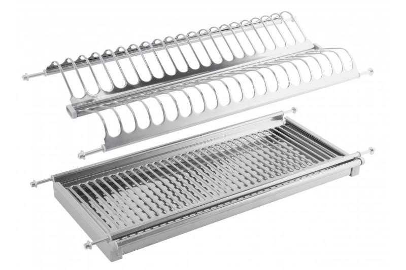 Two tier dish drying rack (inox) 1208963679