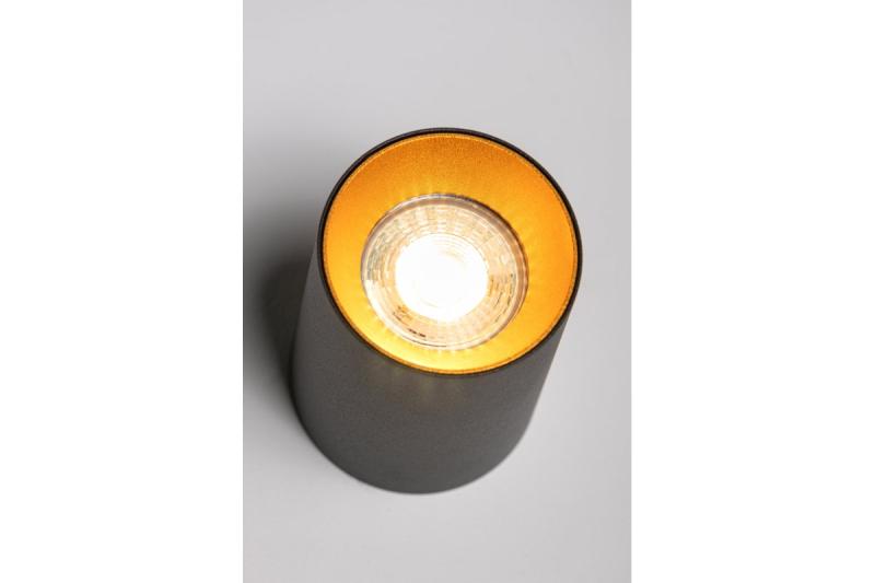 Decor Plafondarmatuur AERO II aluminium 70x100mm IP20 max. 20W rond zwart. 1208963809