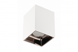 Decor Plafondarmatuur ARIES PC 77x100mm IP20 max 20W vierkant wit/zwart chroom. 1208963816