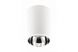 Decor Plafondarmatuur ARIES PC 73x105mm IP20 max 20W rond wit/chroom. 1208963821