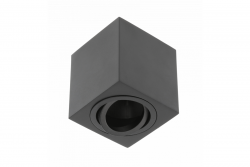 Decor Plafondarmatuur AVEIRO BIS aluminium 80x80x90mm IP20 max 20W vierkant zwart. 1208963836