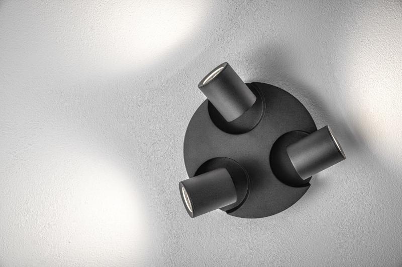 Decor Plafondarmatuur BLINK II max. 250V 50/60 Hz GU10 max. 20W*3 IP 20 triple zwart 1208963848