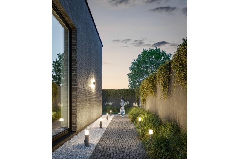 Decor CORTA-P 40 tuinlamp E27 MAX.25W IP44 AC220-240V 50-60Hz stopcontact max. 3000W paal grafiet. 1208963861