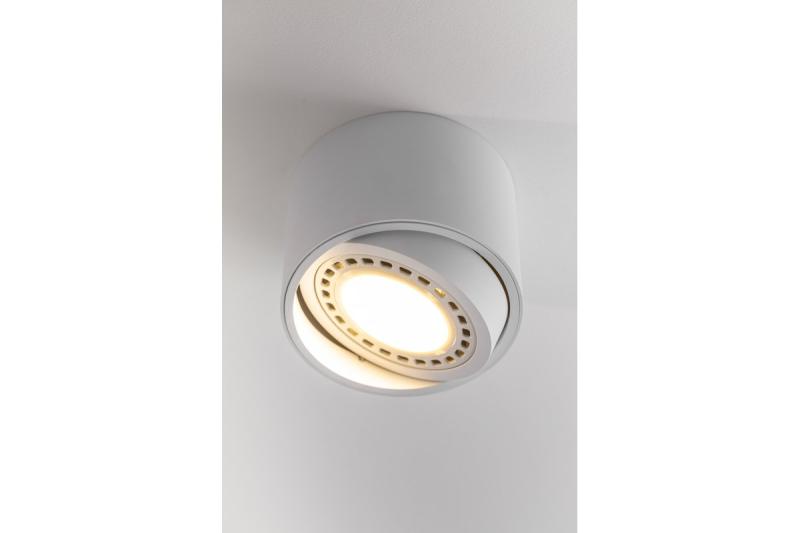 Decor ISUMI plafondlamp met verstelbare hoek aluminium 130x100 IP20 ES111 GU10 rond wit. 1208963895