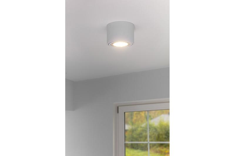 Decor ISUMI plafondlamp met verstelbare hoek aluminium 130x100 IP20 ES111 GU10 rond wit. 1208963895