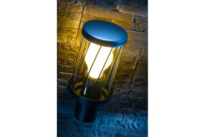 Decor KERTA-A tuinlamp E27 MAX.12W IP44 AC220-240V 50-60Hz eenvoudige wandlamp bovenkant grafiet. 1208963906