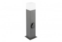 Decor Tuinarmatuur LARGO-P 50 E27 MAX.15W IP44 AC220-240V 50-60Hz max. 2500W montagepaal grafiet. 1208963919
