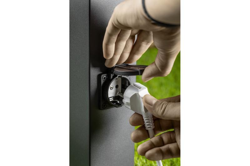 Decor Tuinarmatuur LARGO-P 50 E27 MAX.15W IP44 AC220-240V 50-60Hz max. 2500W montagepaal grafiet. 1208963919