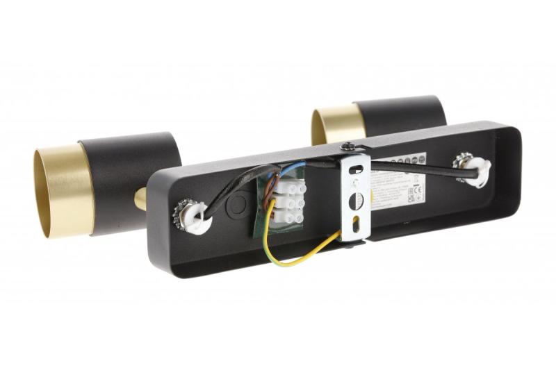 Decor Plafondarmatuur ORIO aluminium 24.0x5.5x14.0 IP20 2*GU10 max. 50W rond zwart. 1208963965