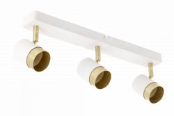 Decor Plafondarmatuur ORIO aluminium 43.0x5.5x14.0 IP20 3*GU10 max. 50W rond wit. 1208963966