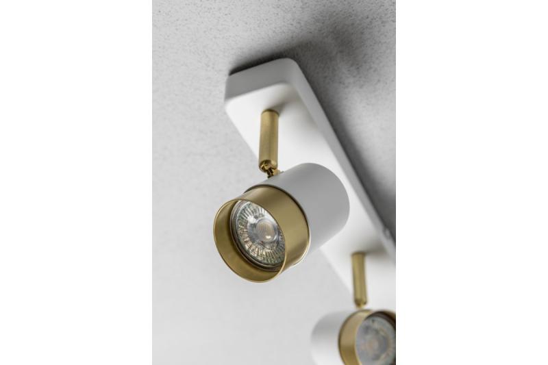 Decor Plafondarmatuur ORIO aluminium 43.0x5.5x14.0 IP20 3*GU10 max. 50W rond wit. 1208963966