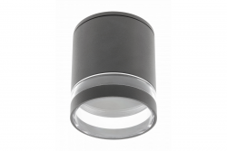Decor Plafondarmatuur RIVEN alum 102x120 IP54 MAX.35W rond grafiet. 1208963984