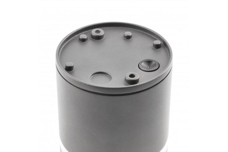 Decor Plafondarmatuur RIVEN alum 102x120 IP54 MAX.35W rond grafiet. 1208963984