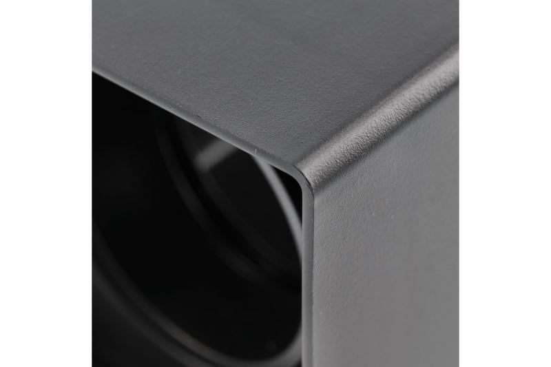 Decor Plafondlamp armatuur RESTO PC 80x80x125mm IP20 max 20W vierkant zwart. 1208963987