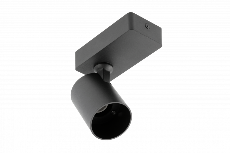 Decor Wandarmatuur SANTO aluminium IP20 max. 20W enkelvoudig rond zwart. 1208963993