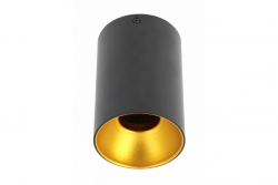 Decor Plafondarmatuur TENSA alum. 96x140 IP20 GU10 rond zwart. 1208964018