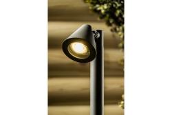 Decor Tuinarmatuur LUSTINO-P 50 GU10 MAX.20W IP44 AC220-240V 50-60Hz montagepaal grafiet. 1208964033