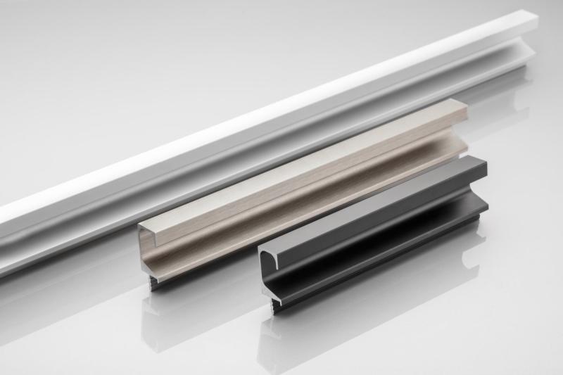 Continuous aluminium handle profile C l=3500mm black mat 1208964055