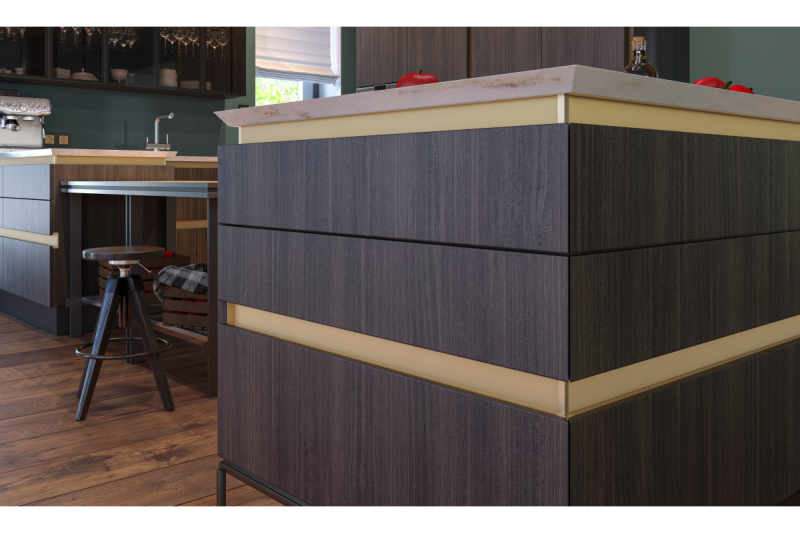 Internal connector VELLO profile C, aluminium colour, (10 pcs/op.) 1208964148