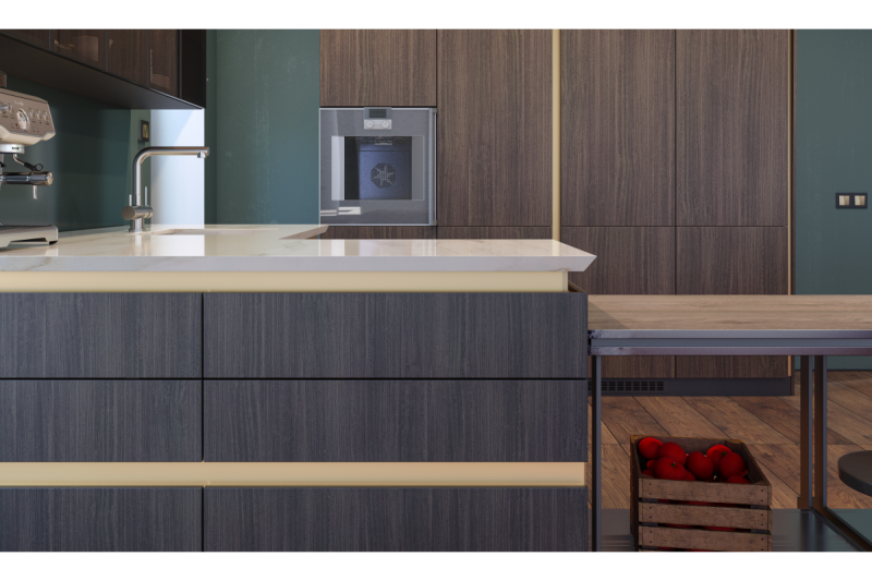 Internal connector VELLO L profile, black, (10 pcs/op.) 1208964161