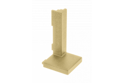 External connector VELLO L profile, gold, (10 pcs./op.) 1208964167
