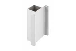 Aluminum profile, handleless system VELLO, T two-sided, silver, length 3 m 1208964226