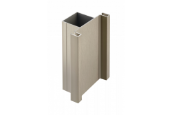 Aluminum profile, handleless system VELLO, T two-sided, inox, length 3 m 1208964227