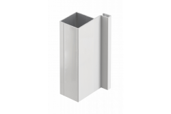 Aluminum profile, handleless system VELLO, T one-sided, white, length 3 m 1208964232