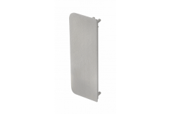 End cap for C profile - full, VELLO handleless system with LED function, silver (10 pcs / pack) 1208964287