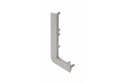 End cap for L profile, incomplete, VELLO handleless system with LED function, silver left (10 pcs / pack) 1208964296