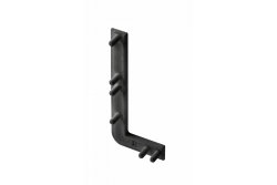 End cap for L profile, incomplete, VELLO handleless system with LED function, black right (10 pcs / pack) 1208964309