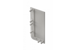 End cap for L profile - full, VELLO handleless system with LED function, silver right (10 pcs / pack) 1208964323