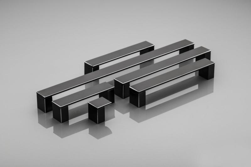 Aluminium handle ARES C=224mm black 1208965476