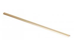 ALUMINIUM HANDLE HEXA, L=1200 mm, clear brushed gold 1208965517