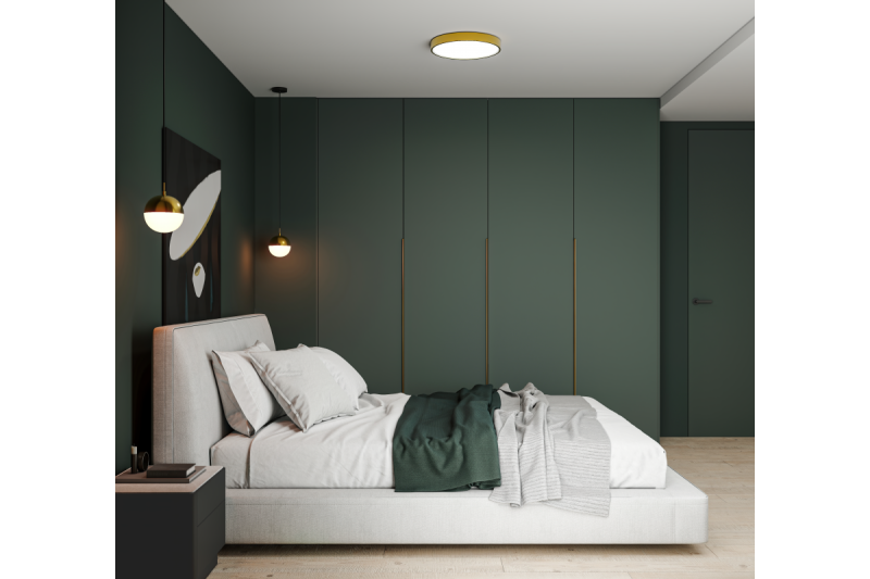 ALUMINIUM HANDLE HEXA, L=1200 mm, clear brushed gold 1208965517