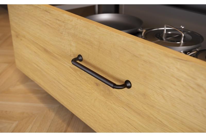 Aluminium handle STRUCTURE C=128 matt black 1208965648