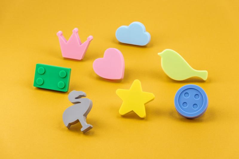 Rubber handle Heart, pink 1208965678