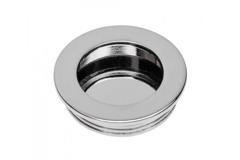 Zamak flush pull handle B224 round chrome 1208965706