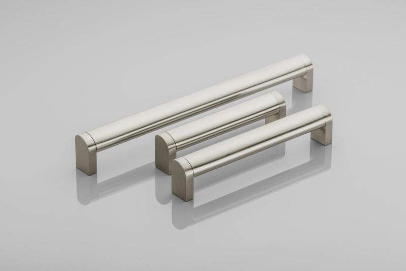 Zamak handle 335 C=192mm brushed steel 1208965763